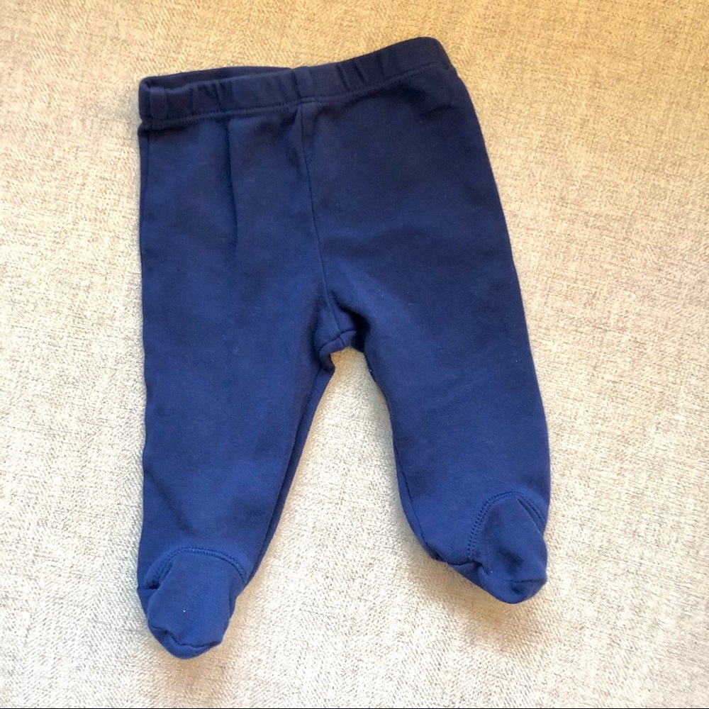 Navy Footed Pants